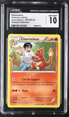 CGC 10 GEM MINT Charmeleon Generations RC4/RC32 Radiant (Collection) Pokemon  - Image 1 of 2