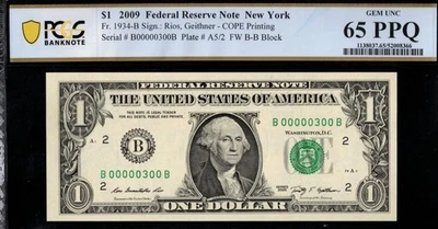 2009 $1 FRN B0000300B P.C.G.S #65PPQ - Image 1 of 3