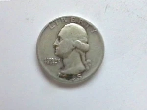 1945er Washington 90% Silber Viertel Münze 1 von 2 - Bild 1 von 2