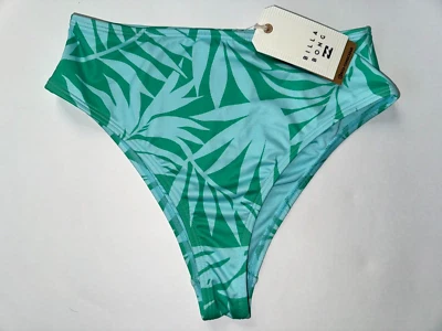 Parte inferior de bikini BILLABONG para mujer M azul verde MYSTIC BEACH surf natación playa nueva Foto 1 de 4