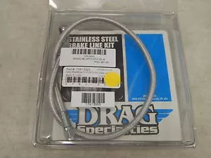 Drag Specialties 40.25" Stainless Steel Braided Brake Line Kit 11-14 FLSTN +8" - Bild 1 von 2