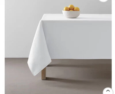 Simply Essential Essentials 60 x 84 Inch Oblong Tablecloth in White- Repackaged - Image 1 of 4