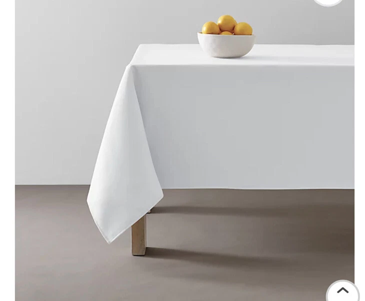 Simply Essential Essentials 60 x 84 Inch Oblong Tablecloth in White- Repackaged - Image 1 of 4