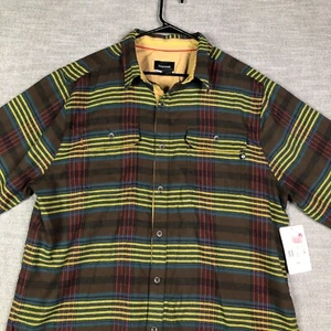 New! Marmot Shirt Mens XXL 2XL Brown Plaid Del Norte Midweight Flannel Button Up - Picture 1 of 14