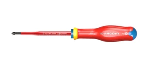 Facom ATD1X100TVE Protwist 1000v VDE Slim Insulated Screwdriver Pozi PZ1 x 100mm - Picture 1 of 1