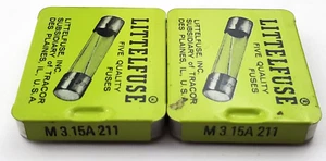 Lot of 10 Littelfuse M 3.15A 250 Volt Fuses 3.15 Amp 211 5 x 20 MM - Picture 1 of 5