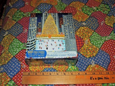 Rompecabezas Briarpatch Rockefeller Center 500 piezas edición vacaciones 2011 NUEVO Foto 1 de 2