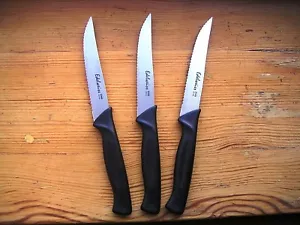 3 italienische echte Küchensteakmesser AISI 420 MoV Messer Edelweiss - Bild 1 von 5