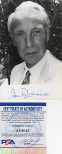 SIR IAN RICHARDSON (RIP) AS 'FRANCIS URQUHART' SIGN "HOUSE OF CARDS" PHOTO PSA
