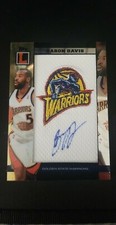 2007-08 Topps Letterman Baron Davis Team Logo Patch Auto 57/75