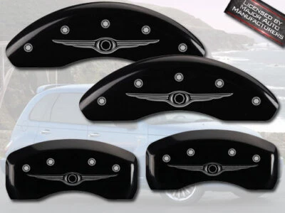 2001-2010 "Chrysler" PT Cruiser NT Delantero Trasero Negro MGP Cubierta de Pinza de Disco de Freno Foto 1 de 4