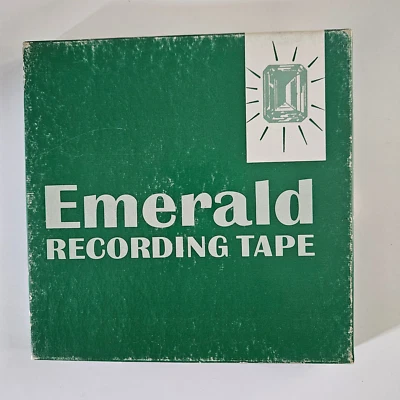 Cinta carrete a carrete EMERALD 041 - 7" / EN BLANCO - 1800 pies - 1/4" NUEVO Foto 1 de 3