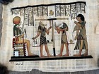 Handgemaltes Gemälde auf Papyrus Ägyptisch von ABN 40x35 cm