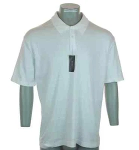 Nueva Camisa Polo Para Hombre Alfani Manga Corta Texturizada Ropa Deportiva Blanca XL 46"-48" - Imagen 1 de 3