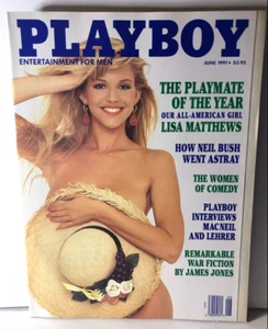 June 1991 Playboy w/ Centerfold ft Lisa Matthews Playmate Vintage Adult Magazine - Bild 1 von 2