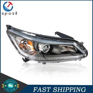 Passenger Side Halogen Headlight Assembly For Honda Accord 2013-2015 Headlamps - Picture 1 of 11