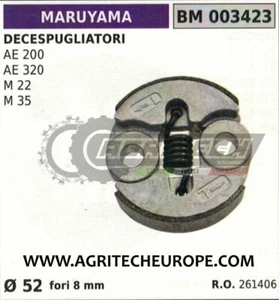 261406 FRIZIONE COMPLETA DECESPUGLIATORE MARUYAMA AE200 AE320 M22 M35 Ø52 - Picture 1 of 1