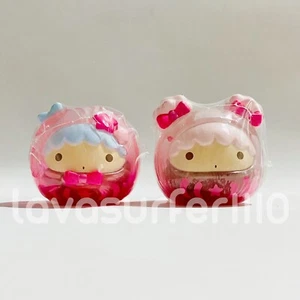 LOT 2PC SANRIO Little Twin Stars Sofubi Vinyl Figures Limited KIKI LALA SAKURA - Picture 1 of 4