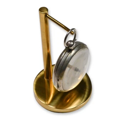 Stand For Pocket Watch Display Gold Colour Metal Watch Holder Case Collectors - Image 1 of 4