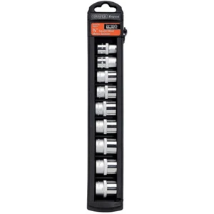 Draper 9 Stück 3/8 Zoll Antrieb metrisch 12 Punkt Multi Antrieb Steckschlüsselsatz 10 mm - 18 mm 48857 - Bild 1 von 1