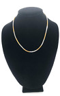stainless steel necklace golden and silver links 18'' unisex model 2