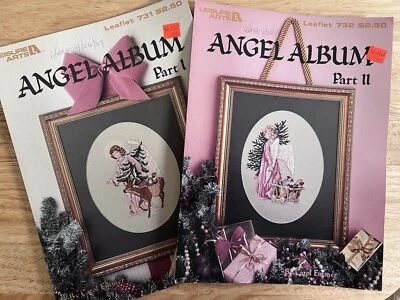 Leisure Arts Angel Album Part I & II  Cross Stitch Pattern Leaflet 731 & 732 - Image 1 of 4