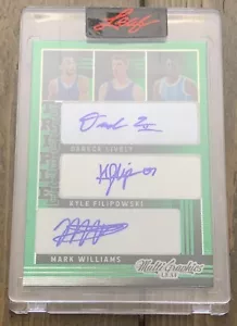 2022-23 LEAF MULTIGRAPHICS #’d 3/7 LIVELY, FILIPOWSKI, WILLIAMS, MOORE, GRIFFIN - Picture 1 of 3