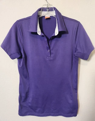 Polo Puma Sport Golf Ocio Para Mujer Manga Corta Púrpura Mediano Bordado Logo Foto 1 de 4