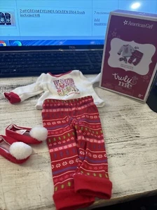 American Girl Peace Love &Joy Christmas Pajamas Truly Me PJs with Original Box - Picture 1 of 5