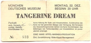 Tangerine Dream In Concert 1975 München Ticket / Konzertkarte / Eintrittskarte - Bild 1 von 2