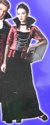 Gothic Vampiress Women's Vampire Halloween Costume Dress - Small/Medium #7417 - Image 1 of 3