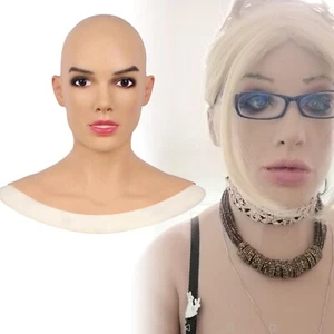 Dokier Realistic Silicone Female Mask Crossdresser Cosplay Transgender Full Mask - Picture 1 of 10