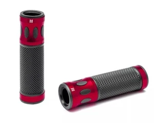 NEW Handgrips in RED for Honda CBR CB 125 250 400 500 600 650 900 1000 Sportbike - Picture 1 of 2