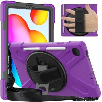 Rugged Case Samsung Galaxy Tab S6 Lite 10.4 P613 P619 P610 P615 Hand Stand Cover - Image 1 of 4