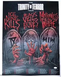Ice Nine Kills - Black Veil Brides - Motionless In White SIGNIERTES Poster JSA LOA - Bild 1 von 11