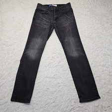 Mens Old Navy 360 Stretch Denim Slim Straight Fit Black Jeans Size 30x32