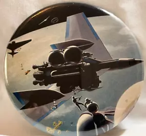 Assemblaggio Navi per Marte Spedizione Chesley Bonestell Art Pinback Espositore - Foto 1 di 3