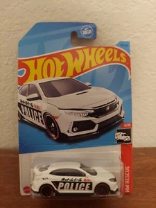 Hot Wheels - 2023 HW Rescue 4/10 2018 Honda Civic Type R 215/250 (BBHKJ21) - Picture 1 of 4