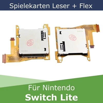 WILKU Spiele Kartenleser + Flex für Nintendo Switch LITE Slot Game Card Reader Port