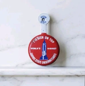 Vintage I’ve Been On Top Empire State Building Tab Button - Picture 1 of 2