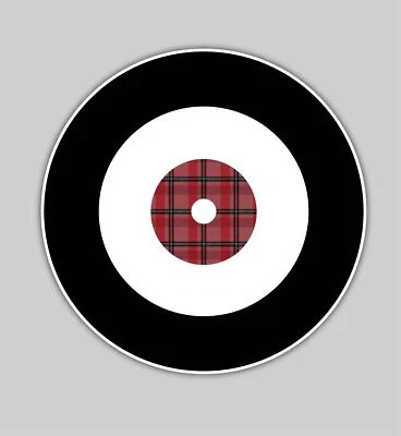 Curling Scoring House Plaid Vinyl Sticker Decal Laptop Car Cornhole Wall  - Image 1 of 2