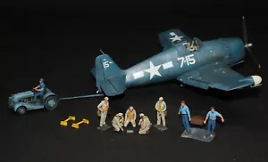 Juego de preventa pilotos de la Marina de los Estados Unidos y remolcador de motor/con tripulaciones Segunda Guerra Mundial 1:48 modelo construido profesional - Imagen 1 de 6
