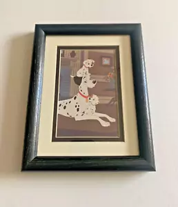 101 DALAMATIONS DISNEY BLACK OAK FRAMED ART ready to hang - Picture 1 of 3