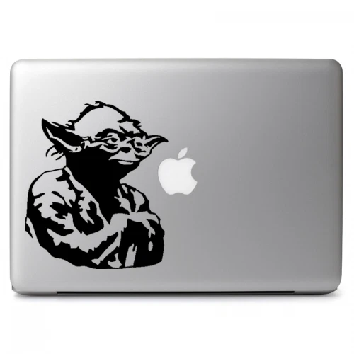 Star Wars Yoda Decal Sticker for Macbook Air Pro Laptop Car Truck Window Wall - Image 1 of 4