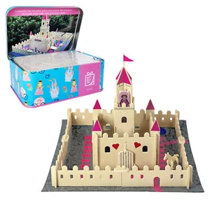Magical Princess Castle In a Tin Apples to Pears Wooden Model Kit *FREE DELIVERY - Picture 1 of 7