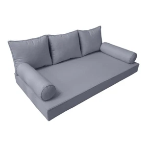 |NUR SCHUTZBEZUG| S3 Tagesbett Matratze Nackenrolle Rückenbezüge Paspelbesatz TwinXL AD001 - Bild 1 von 12