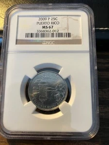 2009 P Puerto Rico NGC MS67 Business Strike Quarter - Picture 1 of 2
