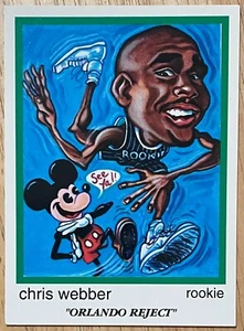 CHRIS WEBBER, EXTREMELY RARE ! '93 "SKINNIES" ROOKIE CARD, WOW ! - Picture 1 of 1