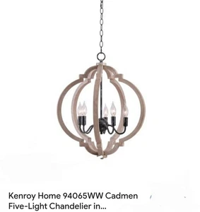 Kenroy Home Distress Five Light Pendant  Chandelier  Brand New!!! - Picture 1 of 5