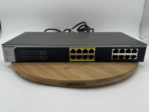NETGEAR JGS516PE ProSafe Plus 16-Port Gigabit Ethernet Switch with PoE - Picture 1 of 5